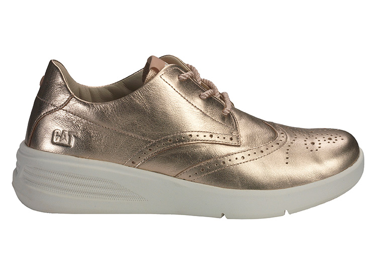 caterpillar zapatillas flair para mujer - dorado