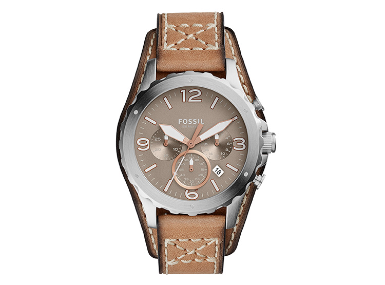 Fossil Orologio Uomo Analogico - Cassa 42mm In Acciaio, Quadrante Blu, Bracciale Argento - Impermeabile 10 ATM - 3