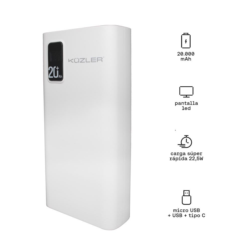 POWERBANK 20000MAH 22.5W CARGA SUPER RÁPIDA KUZLER ANKE-105B - 2