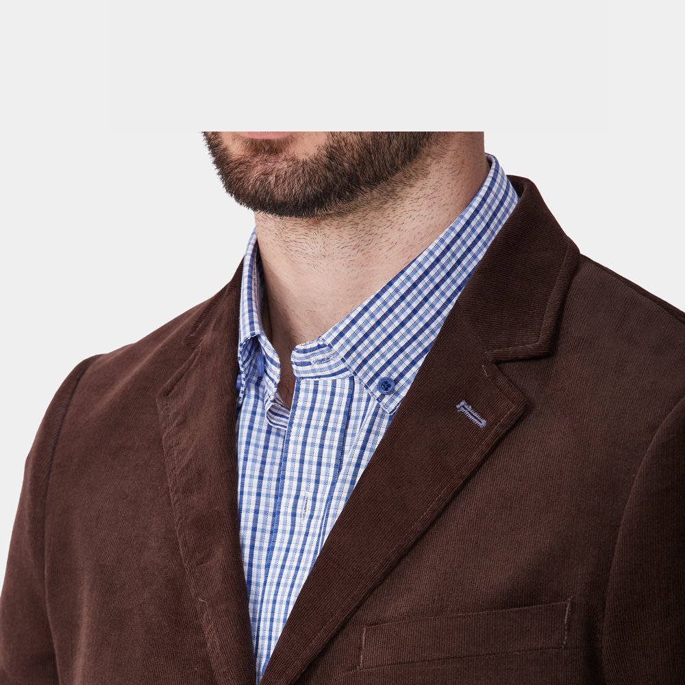 SACO ALGODÓN HOMBRE JOHN HOLDEN CHOCOLATE SA2522 GUSTAB - 2