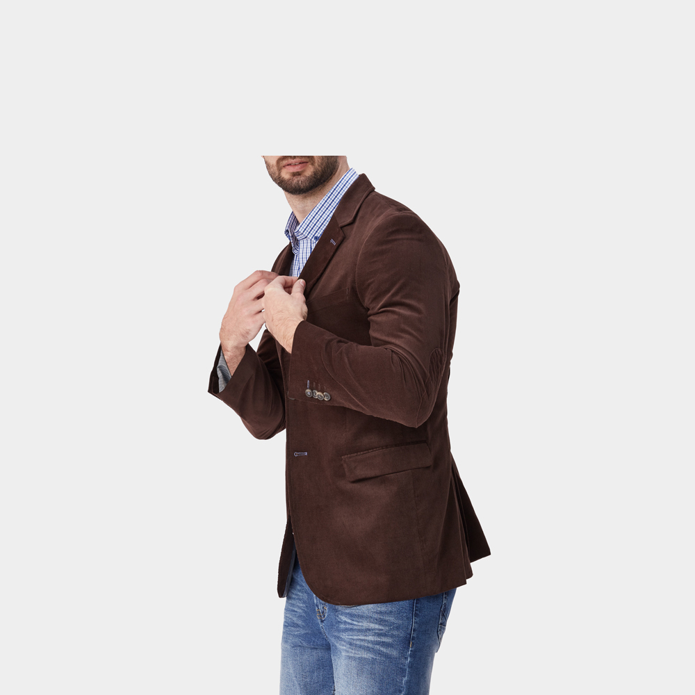 SACO ALGODÓN HOMBRE JOHN HOLDEN CHOCOLATE SA2522 GUSTAB - 4