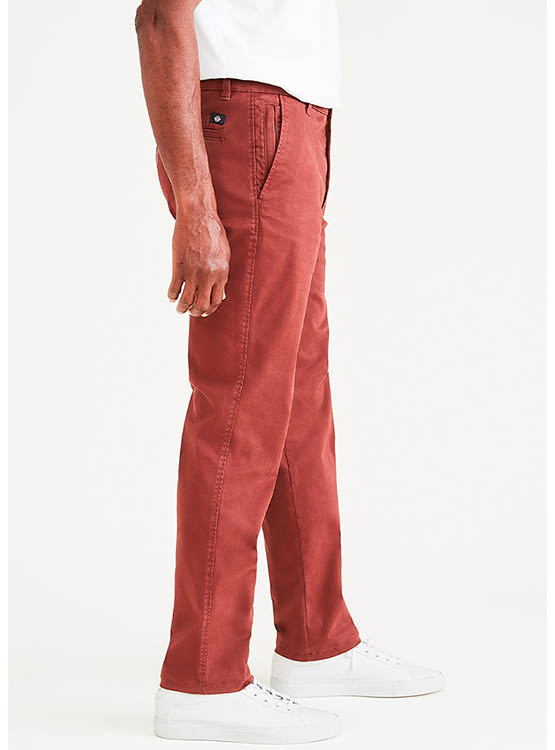 Dockers Camicia Flessibile Comfort con Bottoni A Maniche Lunghe