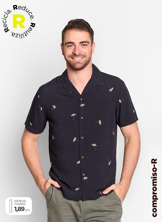 Camiseta Para Hombre Game Over - Manga Corta, 100% Algodón, Estampado Directo Duradero, Color Negro, Talla 54