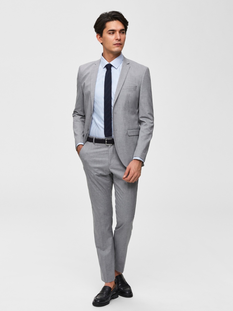 Camicia Selected Homme Slhslimmarcel – Manica Lunga, AOP, Colletto E Taschino – Cotone – Taglio Slim – Uomo - 4