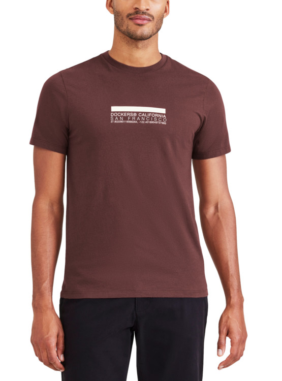 Camiseta Lucky Brand Cool Ranch Para Hombre - Manga Corta, Cuello Redondo Y Estampado Gráfico Desgastado