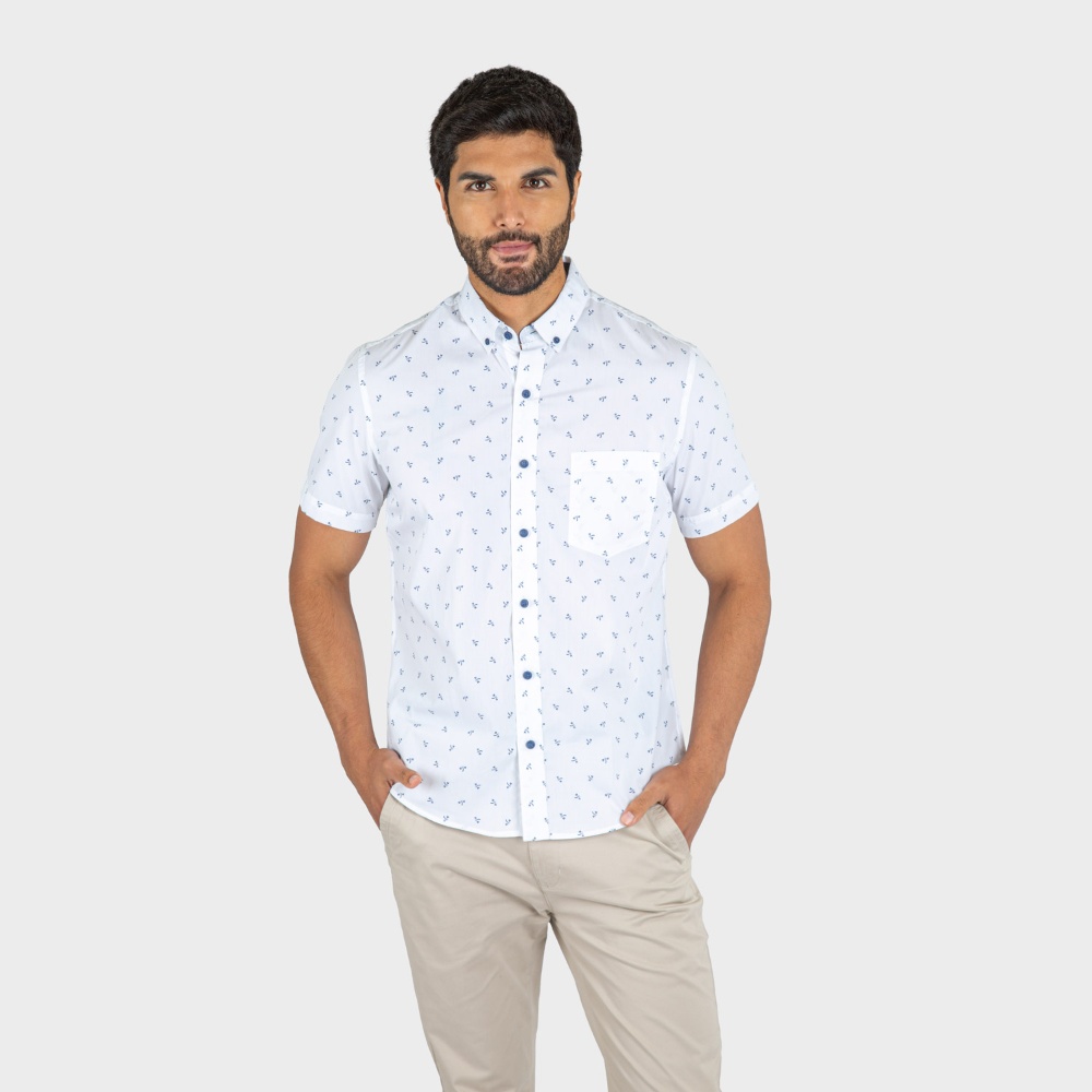 Camisa para Hombre Manga Corta Color Blanco IMP-78125 main image 0