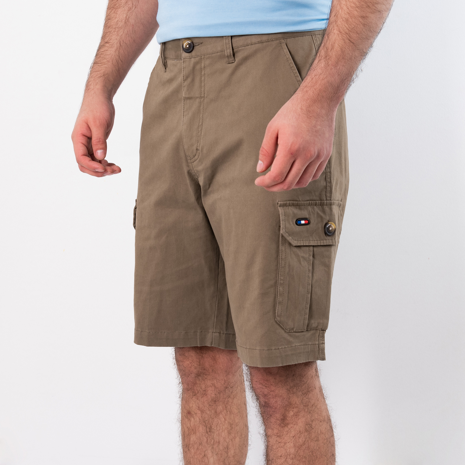 Bermuda Cargo Homme Carhartt - Taille 32, Vert, Toile, Occasion En Très Bon état