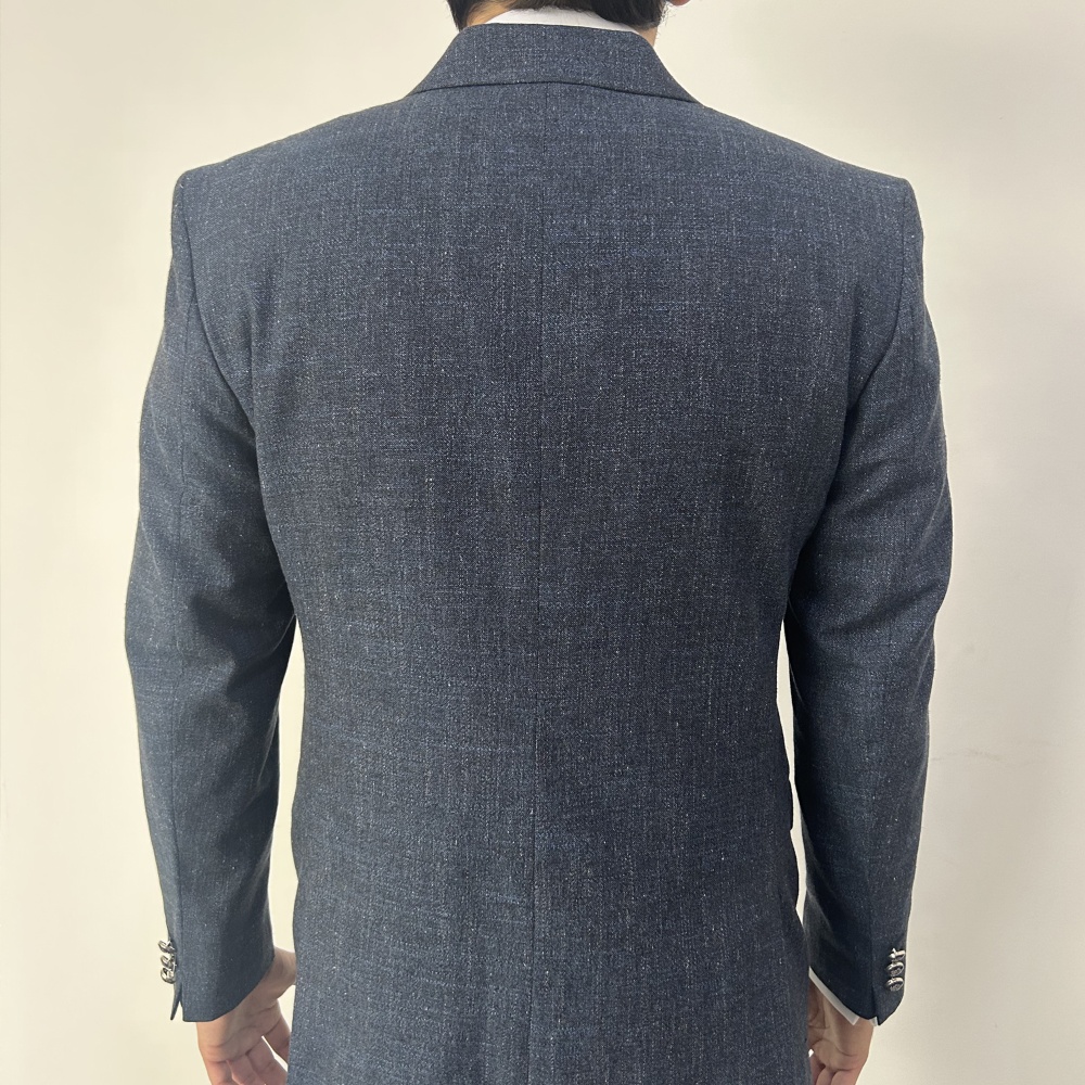 Veste Blazer Pierre Cardin à Carreaux Noir Et Blanc - Taille 40R, Laine, Occasion En Très Bon état