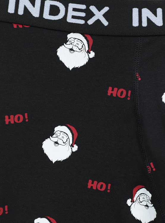 Ripley - PACK 2 BÓXER ALGODÓN HOMBRE INDEX NEGRO NAVIDEÑO