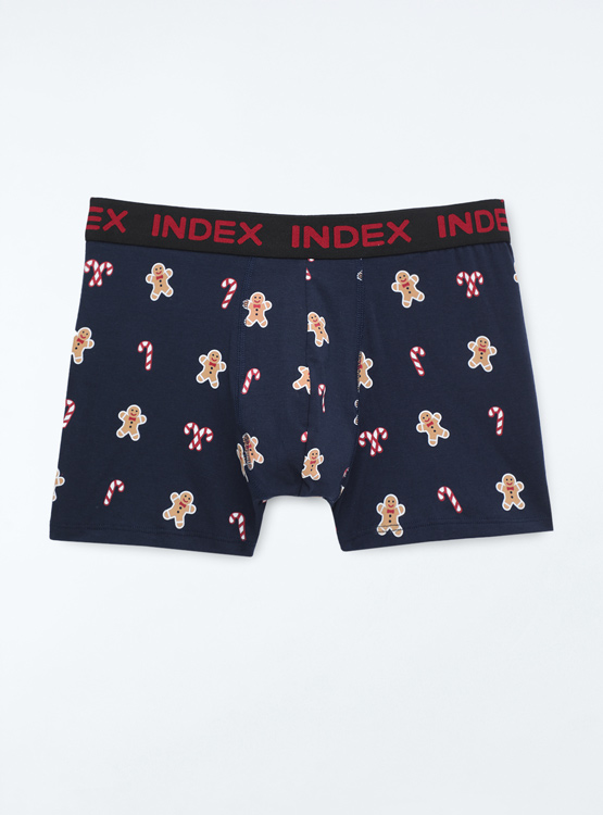 Ripley - PACK 2 BÓXER ALGODÓN HOMBRE INDEX BLANCO NAVIDEÑO