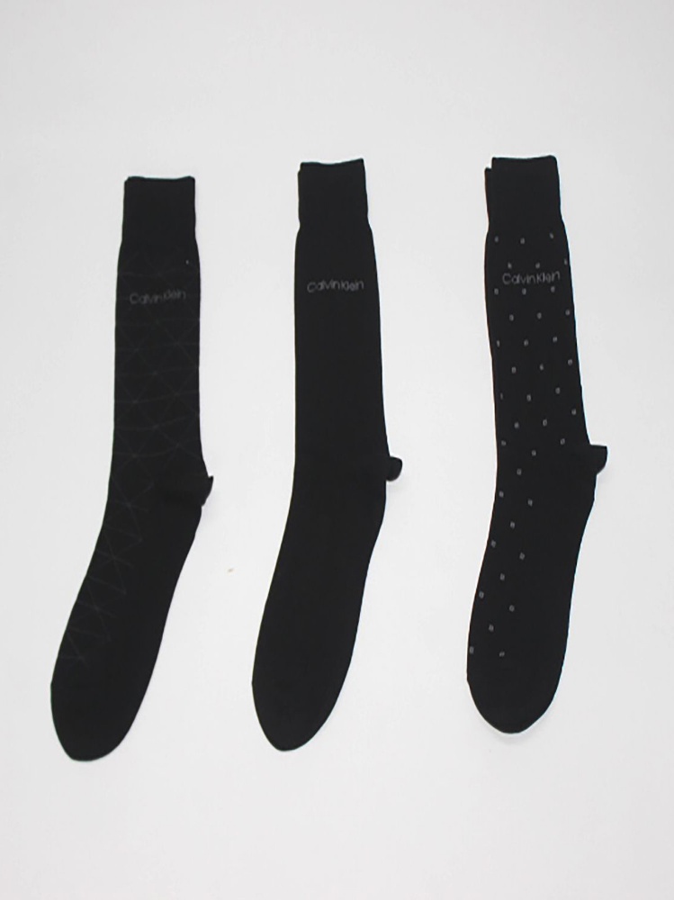 MEDIAS PACK X3 ALGODÓN CKM201DR54002 CALVIN KLEIN PARA HOMBRE - 1