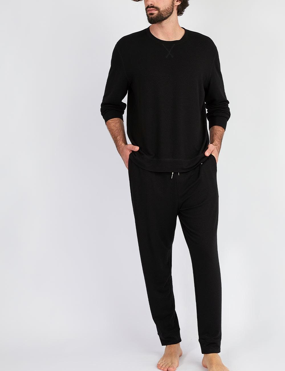 JOGGER LARGO HOMBRE IN BLOOM NEGRO - 3