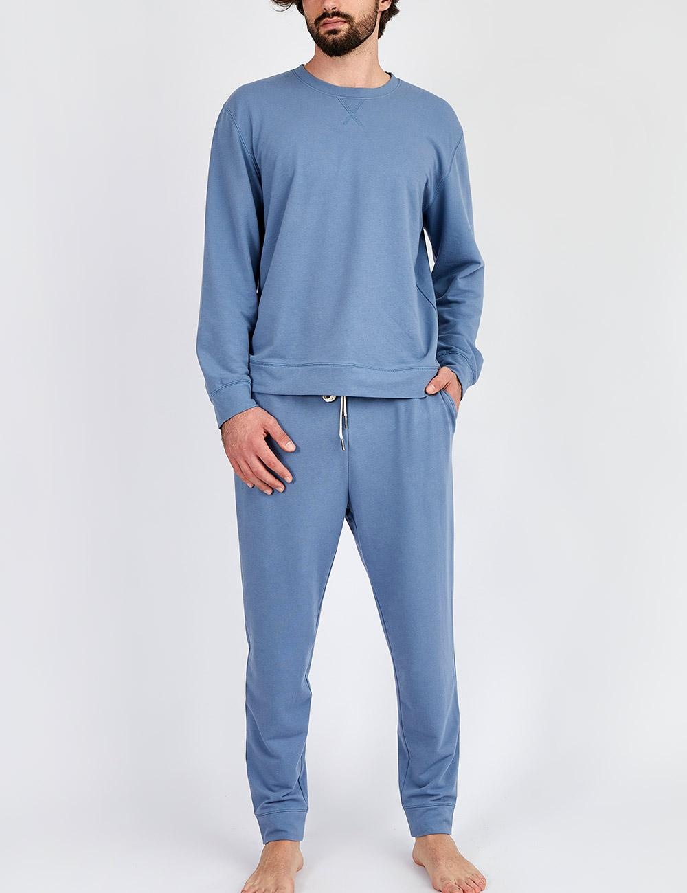 SUDADERA HOMBRE IN BLOOM CELESTE OLIVER OCEAN BLUE - 3