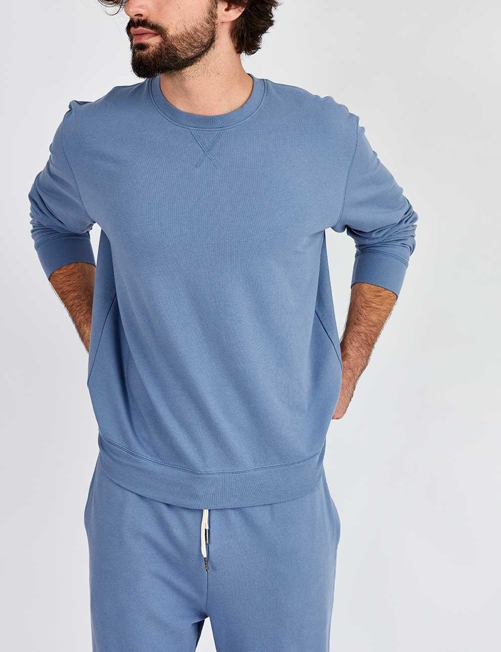 SUDADERA HOMBRE IN BLOOM CELESTE OLIVER OCEAN BLUE - 1