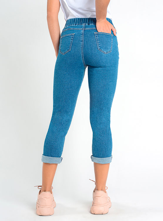 Leggings Capri BeLady 3/4 Para Mujer - Algodón Opaco, Tallas S A 8XL ¡Colores Vibrantes!