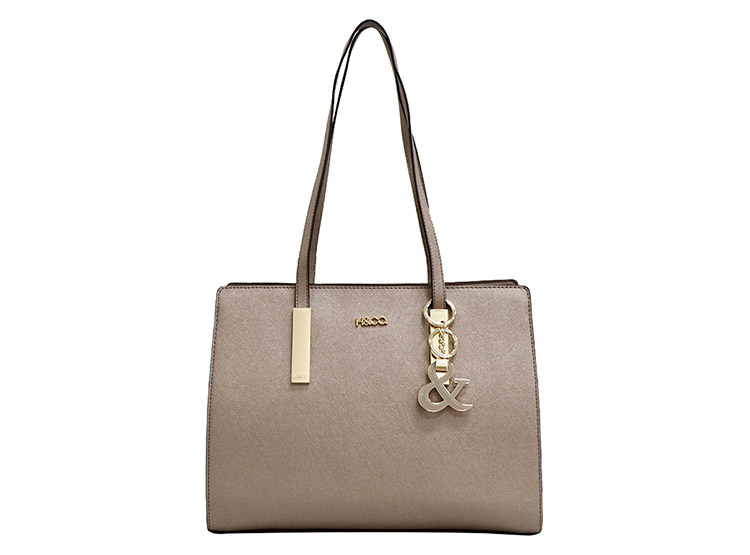 H\u0026CO. SATCHEL 2757 PEWTER