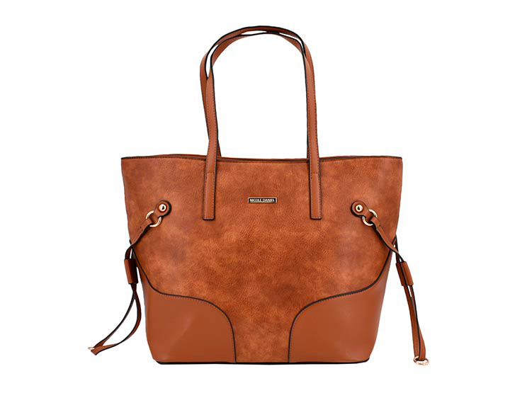 NICOLE DANIELS CARTERA TOTE BAG ND 9008 CAMEL