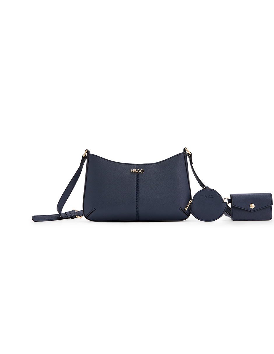 Ripley - CARTERA H & CO. CROSSBODY 4931 AZUL MARINO