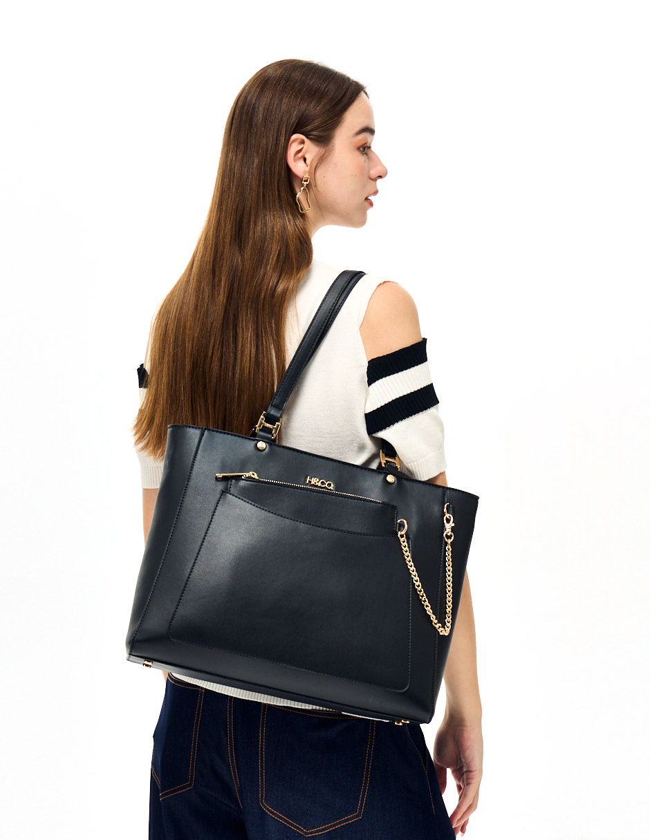 Ripley - CARTERA H & CO. TOTE BAG 5161 NEGRO