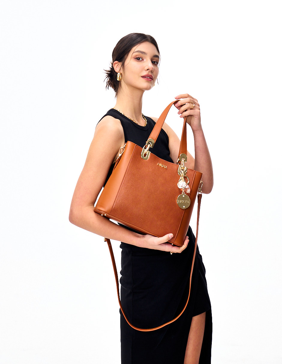 Ripley - CARTERA H & CO. SATCHEL BAG 6251 COGNAC