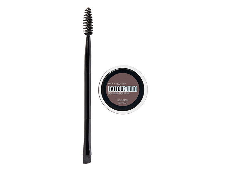 DELINEADOR DE CEJAS MAYBELLINE TATTOO STUDIO BROW POMADE A PRUEBA DE AGUA 1.60 FL OZ TONO ASH BROWN - 1