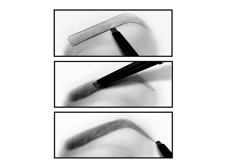 DELINEADOR DE CEJAS LOREAL PARIS MAQUILLAJE BROW STYLIST SHAPE & FILL TONO DARK BRUNETTE 250 MG - 4