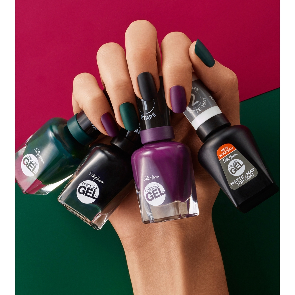 ESMALTE SALLY HANSEN 99350046944 14.7 ML MIRACLE GEL TOP COAT MATTE - 3