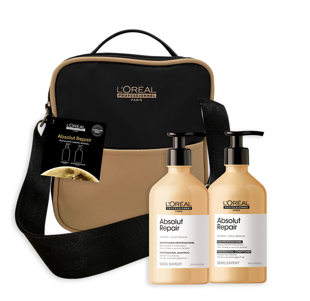 SET CAPILAR LOREAL PROFESSIONNEL ABSOLUT REPAIR PARA CABELLO DAÑADO ...