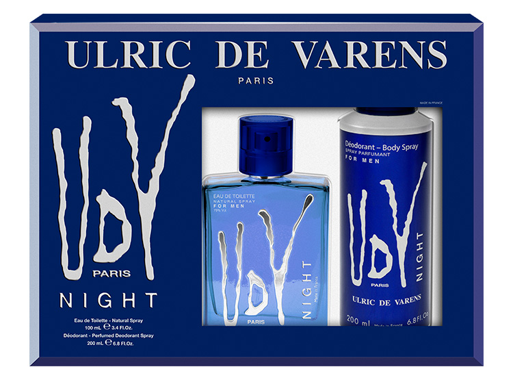 SET PERFUME ULRIC DE VARENS NIGHT EDT 100 ML + DEO 200 ML - 1