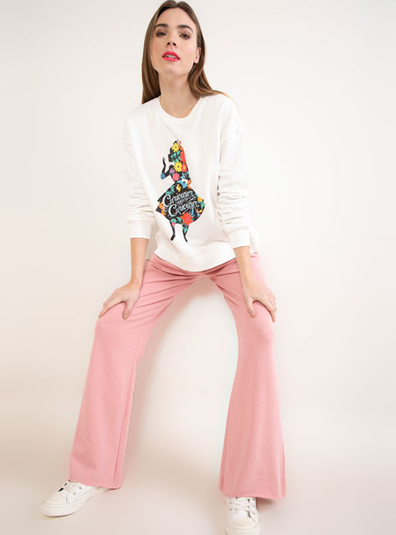 PANTALÓN INDEX BUZO WIDE LEG PARA MUJER DEVEST