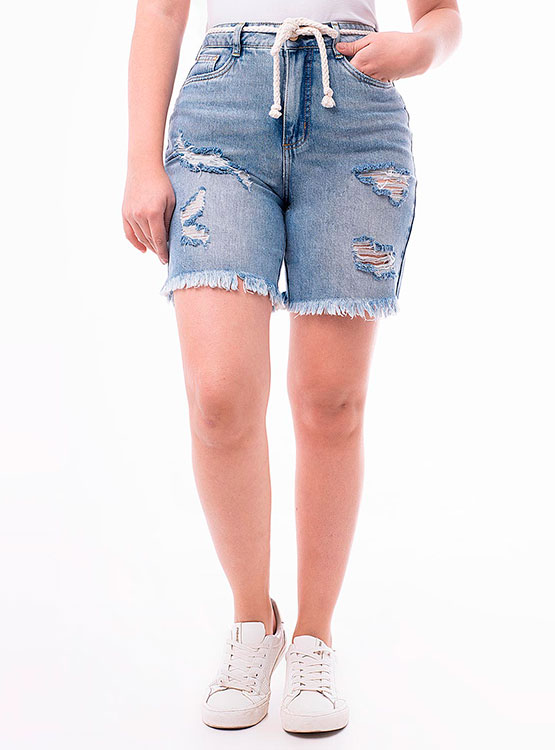 BERMUDA JEAN PIONIER PARA MUJER A LA CINTURA MYLLET