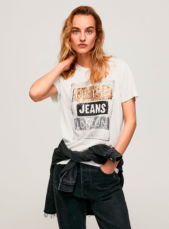 Tyler Ripley POLO MANGA CORTA MUJER PEPE JEANS TYLER