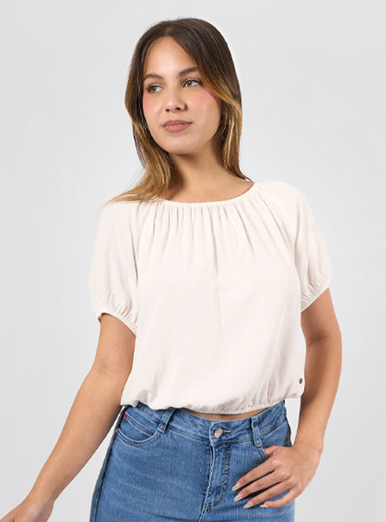Ripley - BLUSA MANGA CORTA MACHINE PARA MUJER K-JEANIE