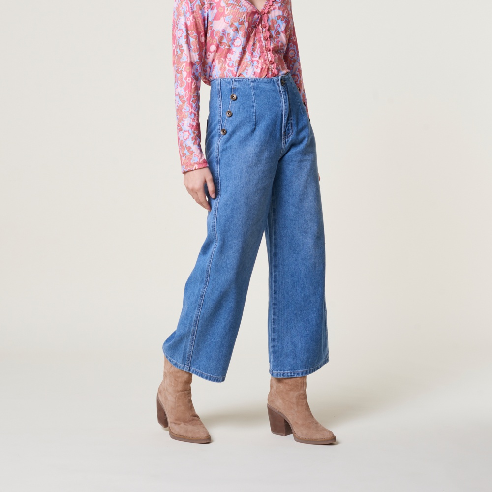 JEANS ALGODÓN CULOTTE MUJER EXIT OLAYA - 2