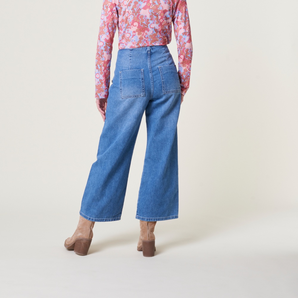 JEANS ALGODÓN CULOTTE MUJER EXIT OLAYA - 4