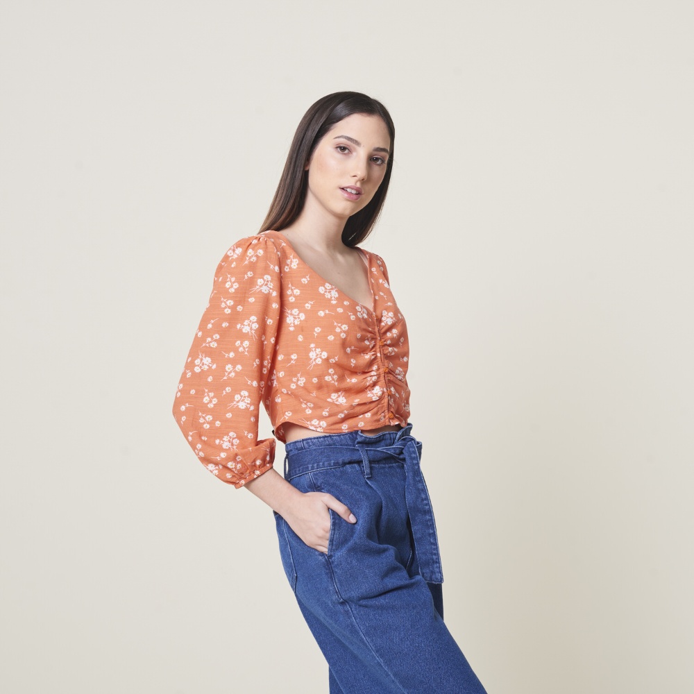 BLUSA ALGODÓN MUJER EXIT P24EXBL015 IRIS - 2