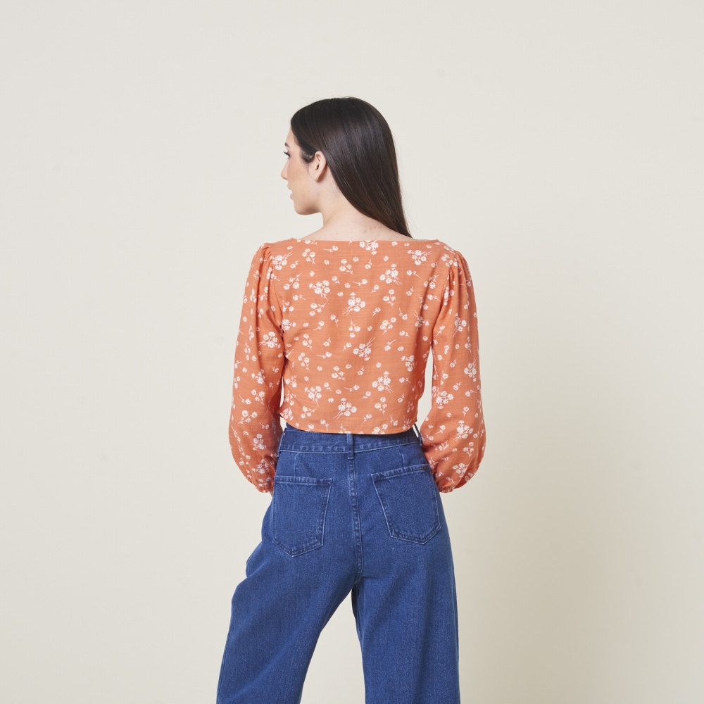 BLUSA ALGODÓN MUJER EXIT P24EXBL015 IRIS - 4