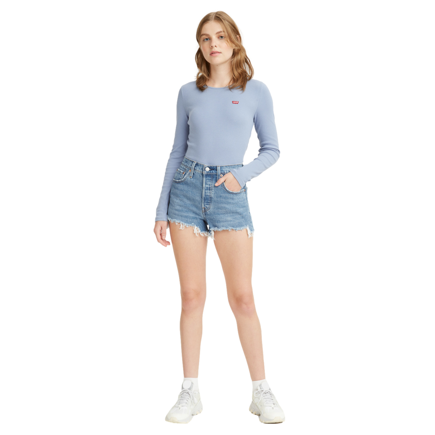 Ripley - SHORT RECTO MUJER LEVI'S AZUL 56327-0251 501® ORIGINAL