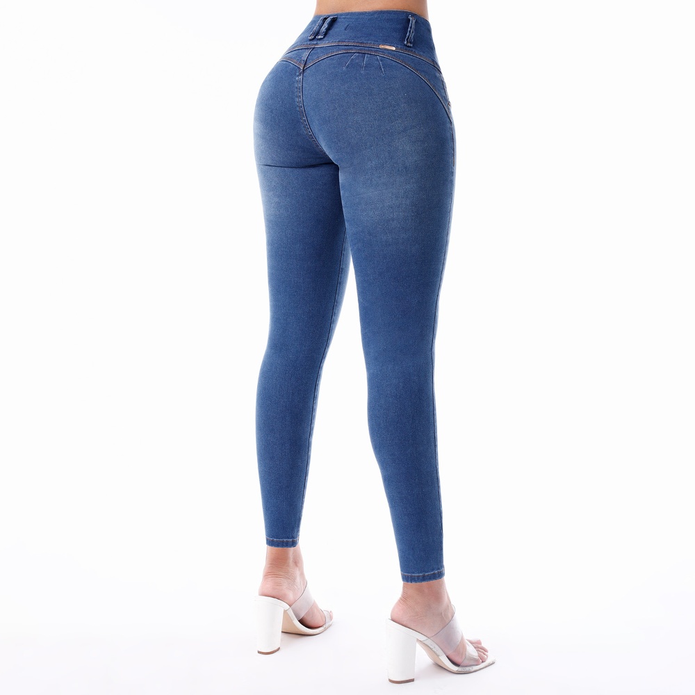 JEANS SKINNY MUJER KANSAS CELESTE - 3