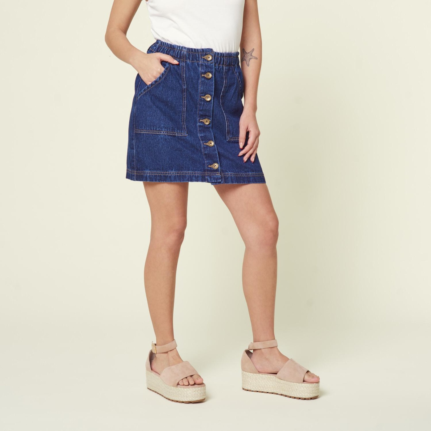 Falda Arden punto de rayon