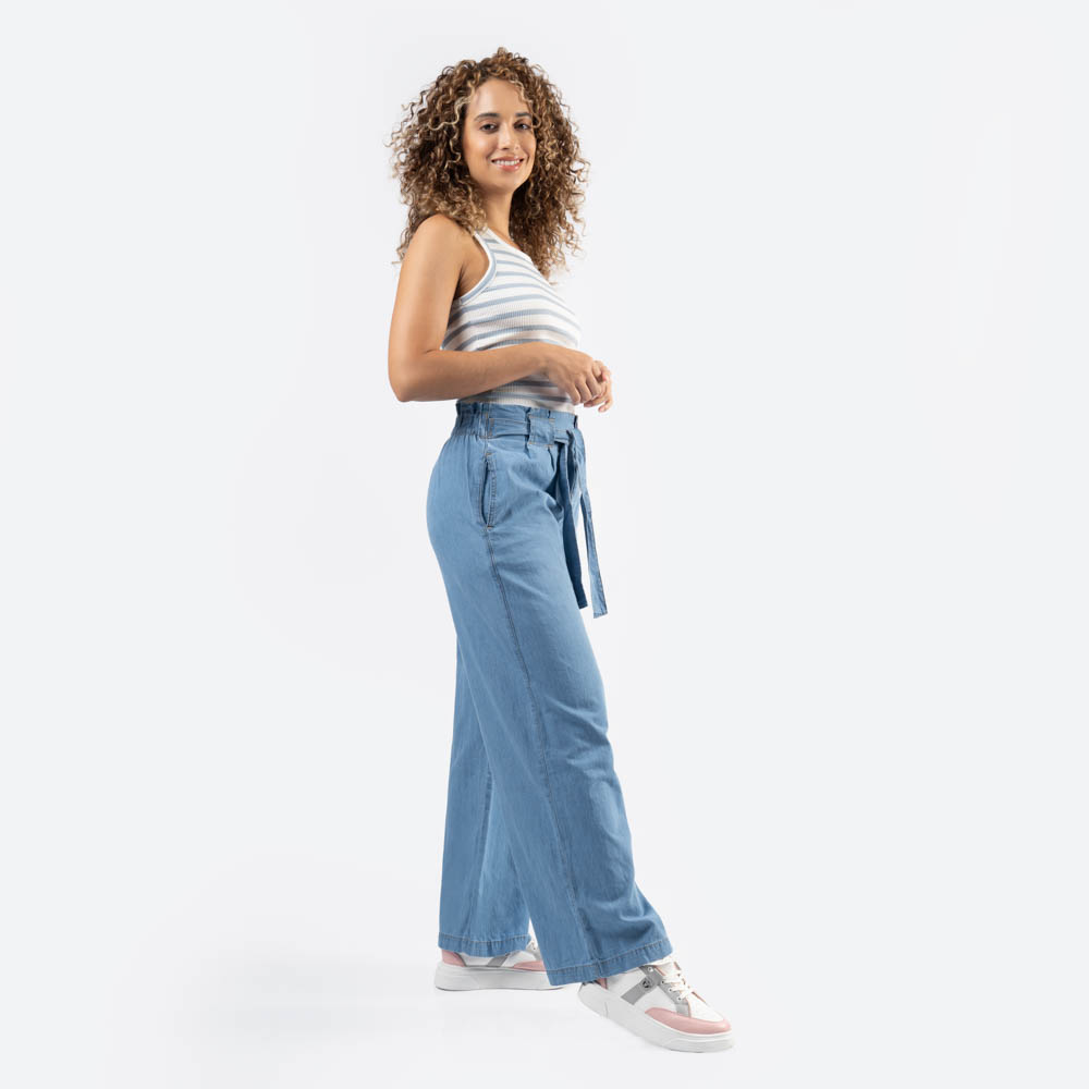 Falda Pantalón Oriental Pantalones Palazzo GURU SHOP Mujer - Algodón, Cintura Elástica Falda Pantalón Verano