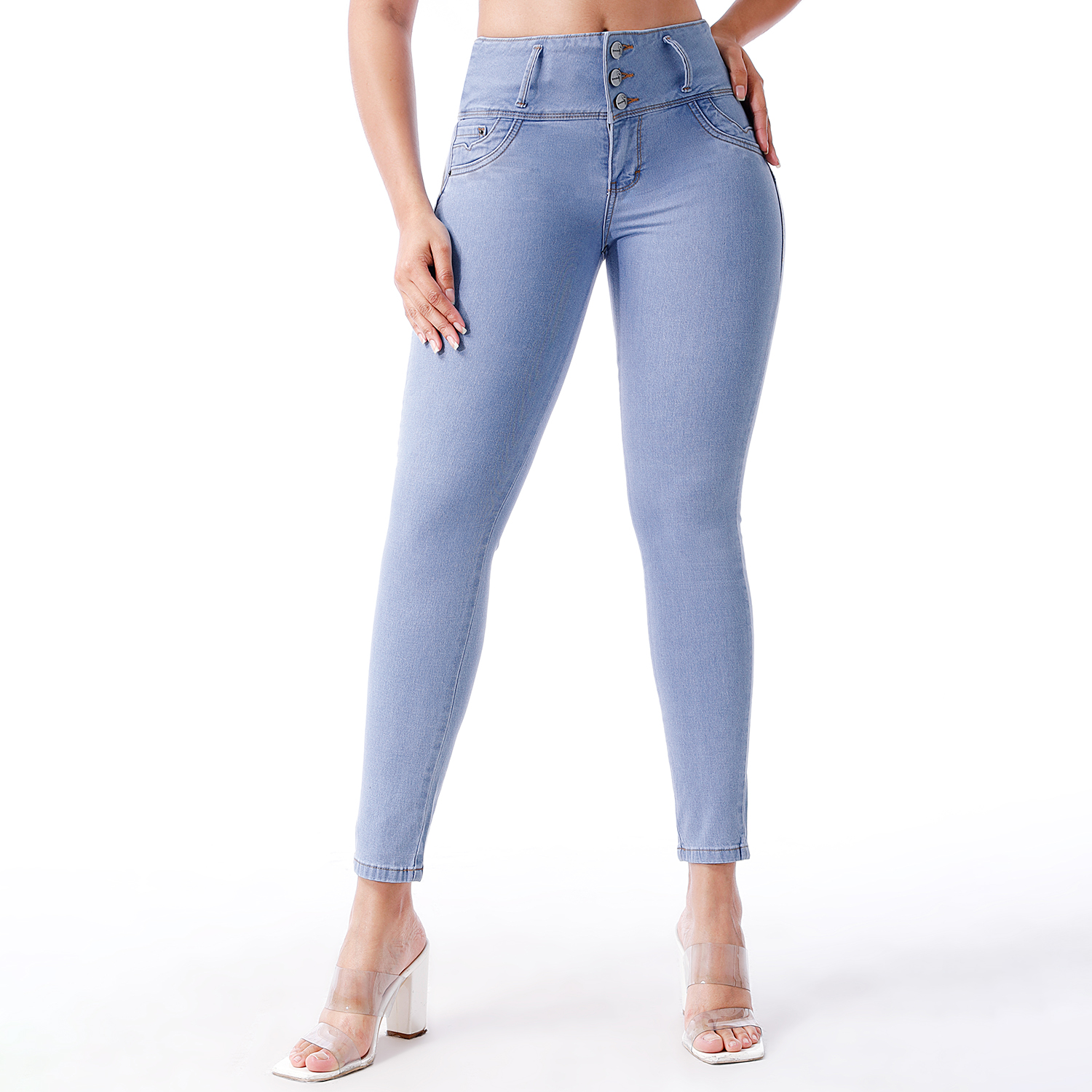 JEAN SKINNY MUJER KANSAS CELESTE BOOM - 1