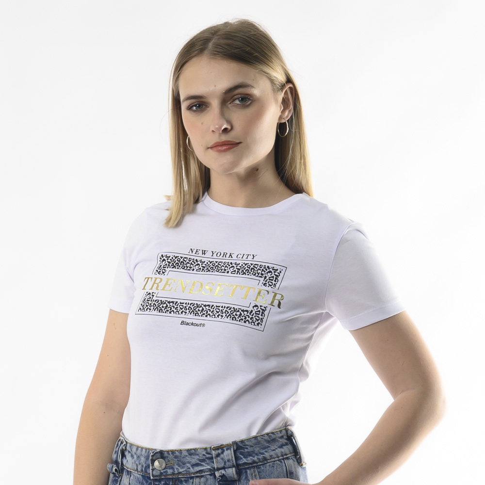 POLO MANGA CORTA ALGODÓN MUJER BLACKOUT TREND M24 - 2