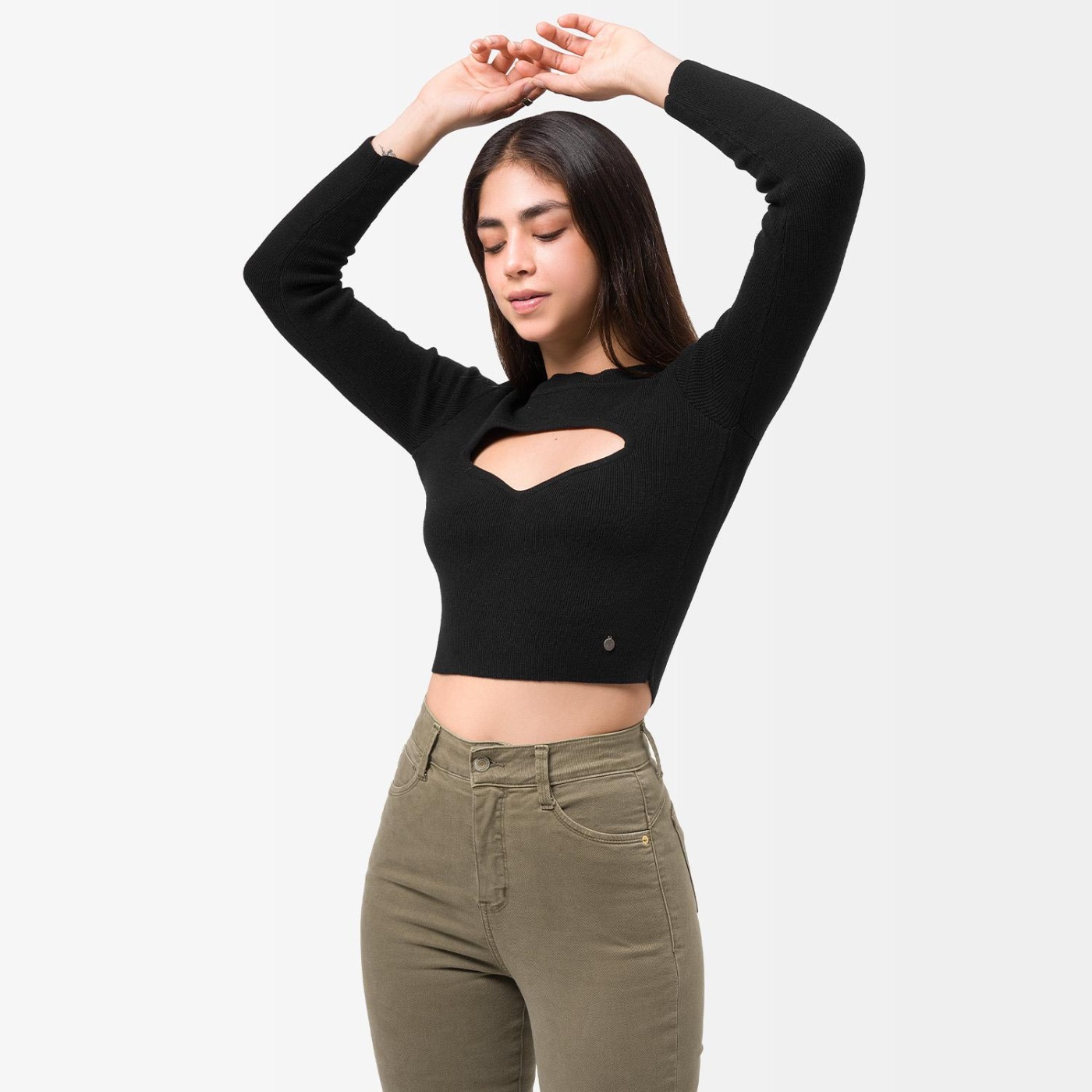 CHOMPA MANGA LARGA MUJER SQUEEZE BRUNNAH HILOS - 2