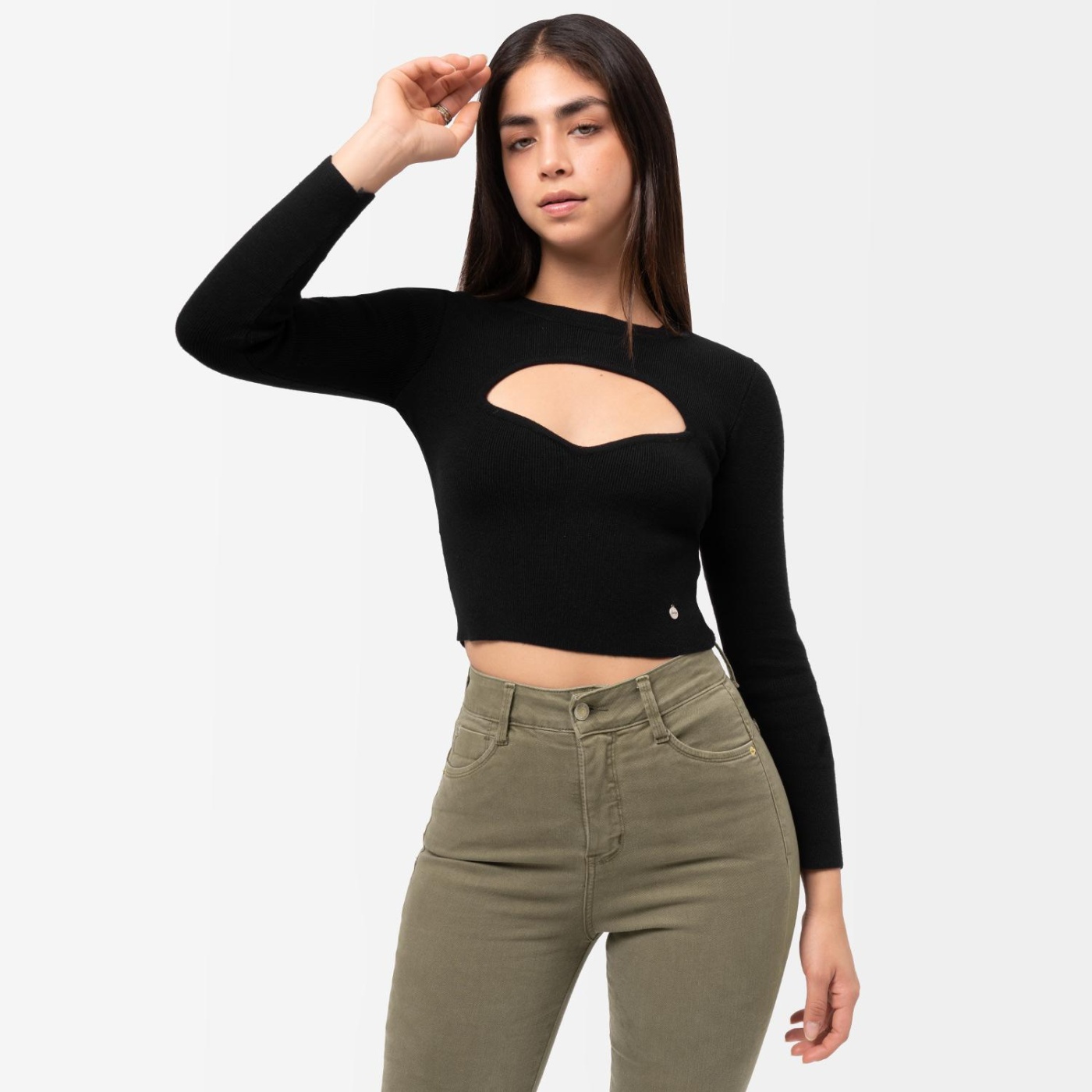 CHOMPA MANGA LARGA MUJER SQUEEZE BRUNNAH HILOS - 1
