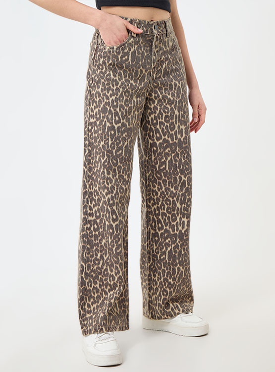 JEAN ALGODÓN MUJER BARBADOS MULTICOLOR LEOPARD - 3