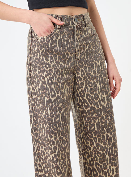 JEAN ALGODÓN MUJER BARBADOS MULTICOLOR LEOPARD - 4