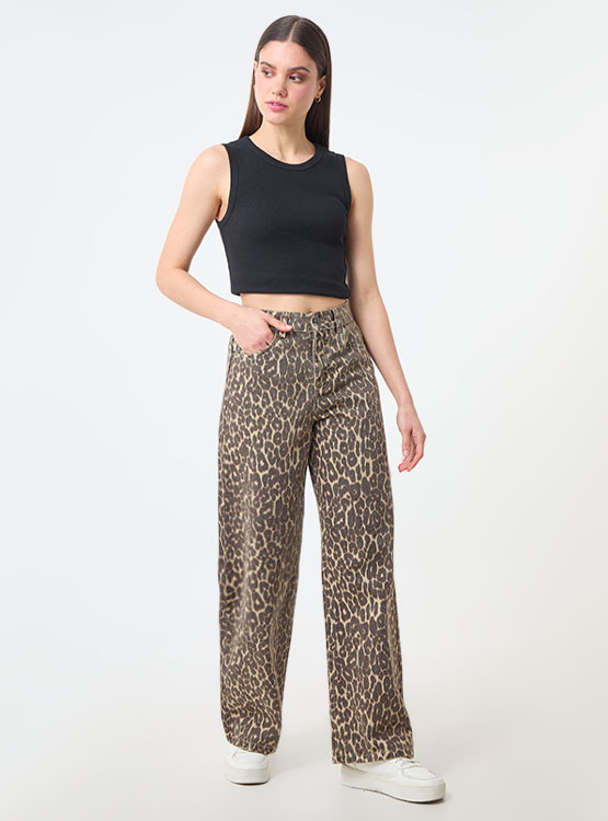 JEAN ALGODÓN MUJER BARBADOS MULTICOLOR LEOPARD - 5