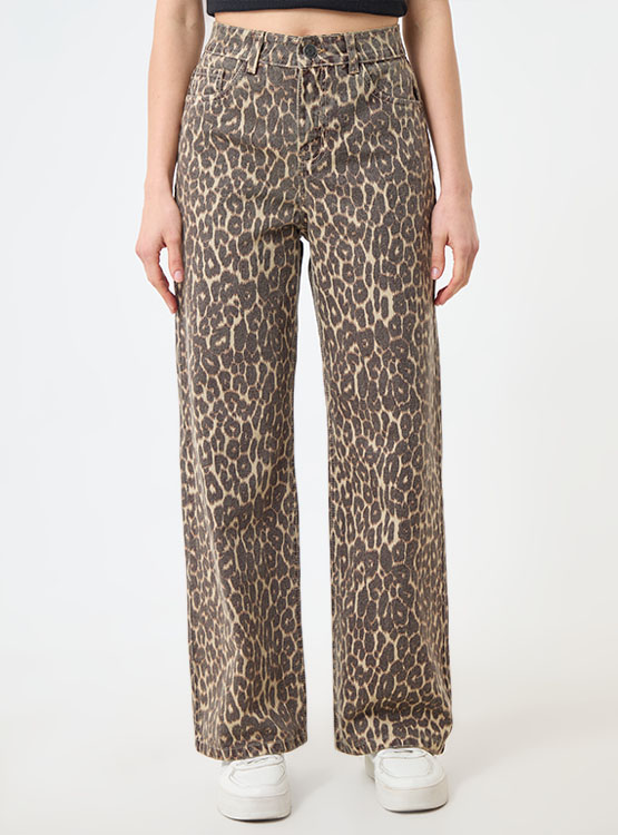 JEAN ALGODÓN MUJER BARBADOS MULTICOLOR LEOPARD - 1