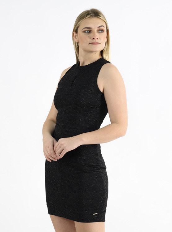 VESTIDO CORTO MUJER BLACKOUT NEGRO VALENTINA - 2